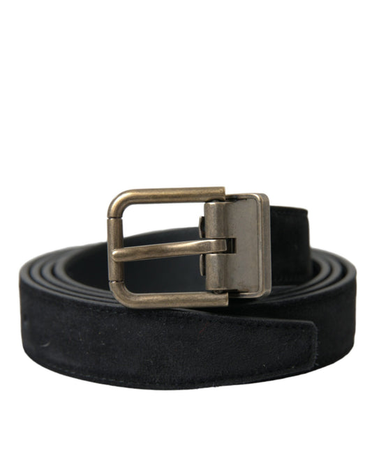 Dolce & Gabbana Elegant Suede Calf Leather Belt - 110 cm / 44 Inches