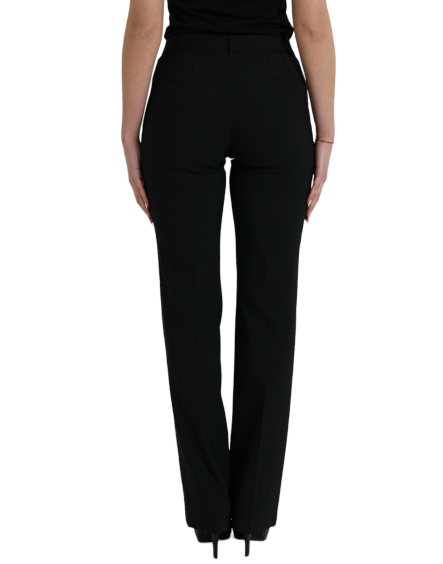 Dolce & Gabbana Elegant Tapered Wool Trousers - IT38 | XS