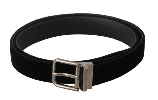 Dolce & Gabbana Elegant Velvet Designer Belt - 95 cm / 38 Inches