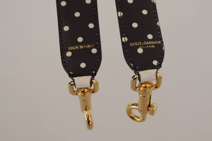 Dolce & Gabbana Elegant White Leather Shoulder Strap Accessory