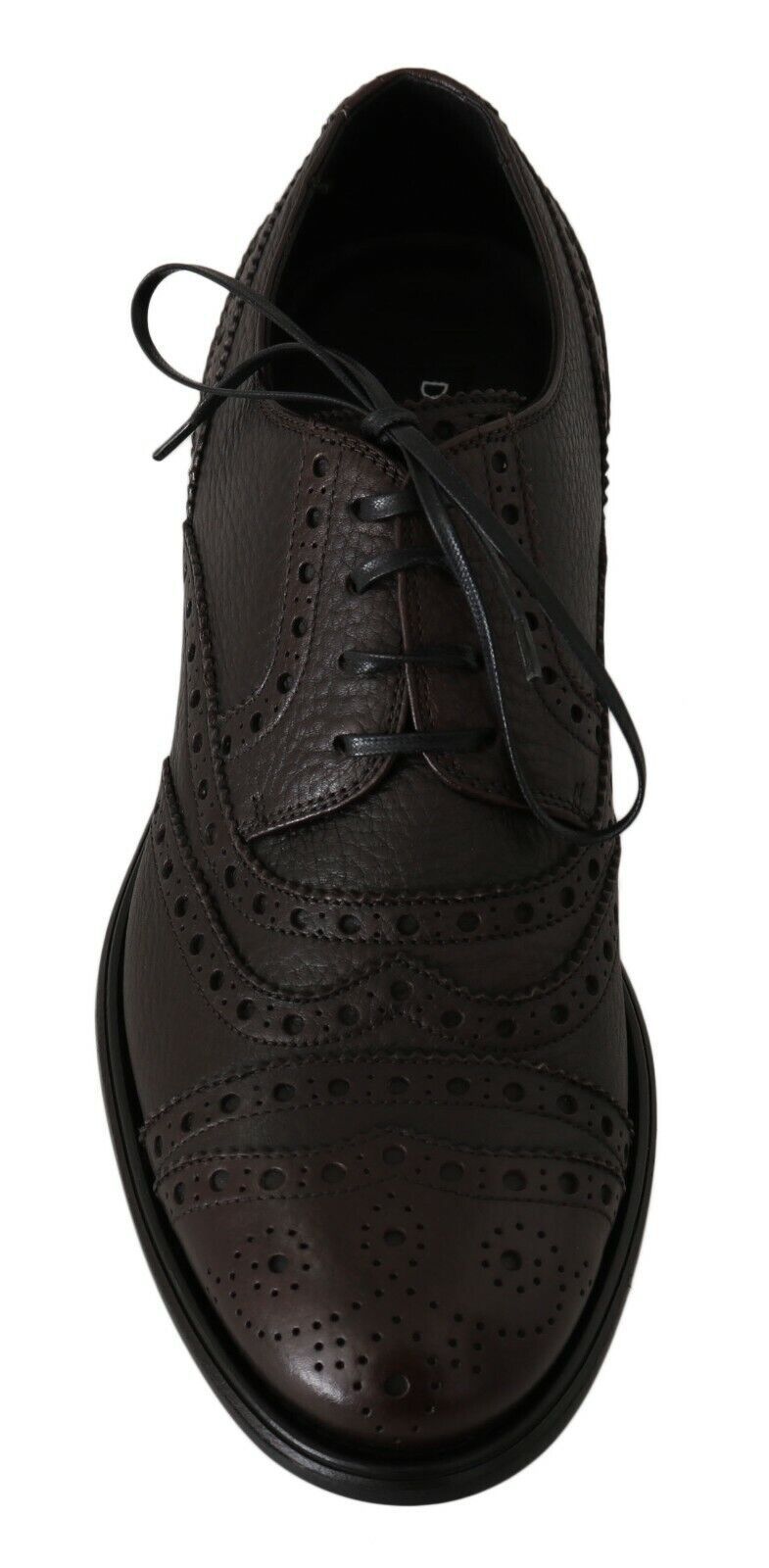 Dolce & Gabbana Elegant Wingtip Derby Dress Shoes - EU39/US6