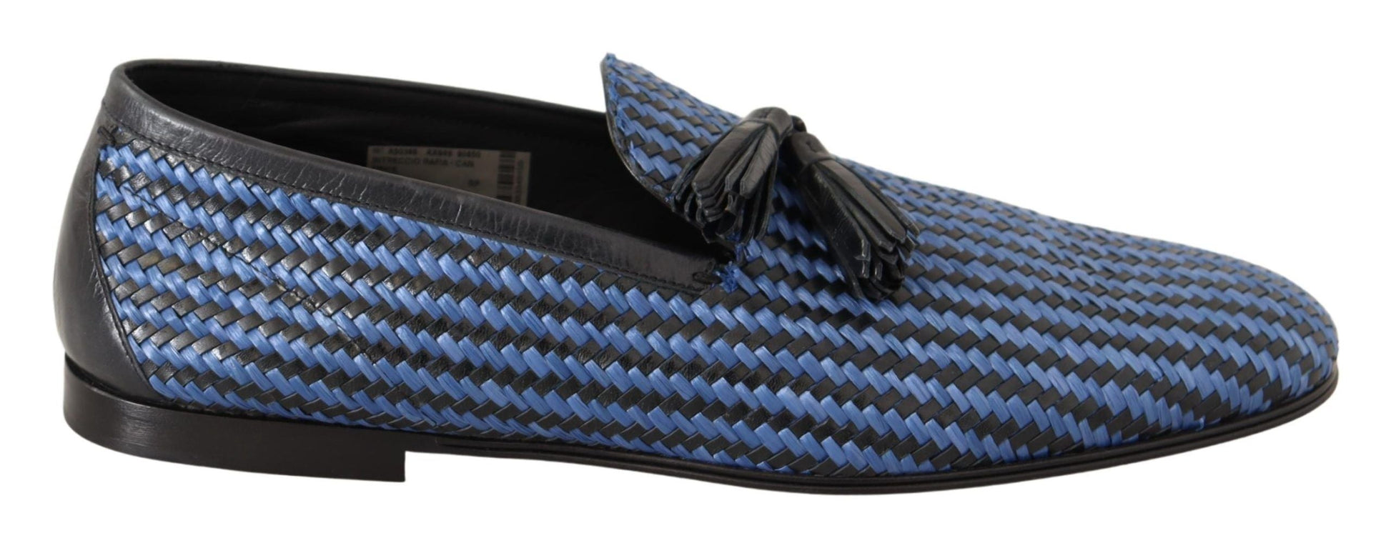 Dolce & Gabbana Elegant Woven Leather Loafers - EU44/US11