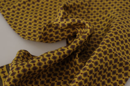 Dolce & Gabbana Elegant Yellow Silk Men’s Scarf