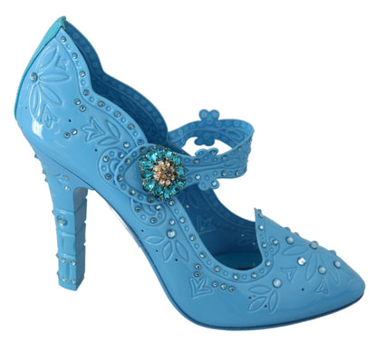 Dolce & Gabbana Enchanting Crystal Cinderella Pumps - EU40/US9.5