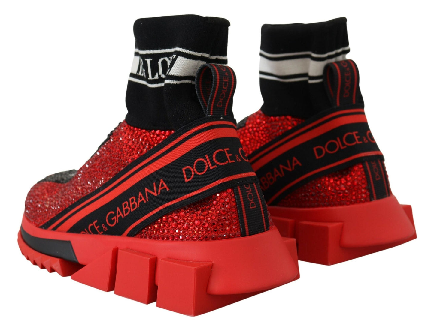 Dolce & Gabbana Exquisite Red Sorrento Slip-On Sneakers - EU35/US4.5