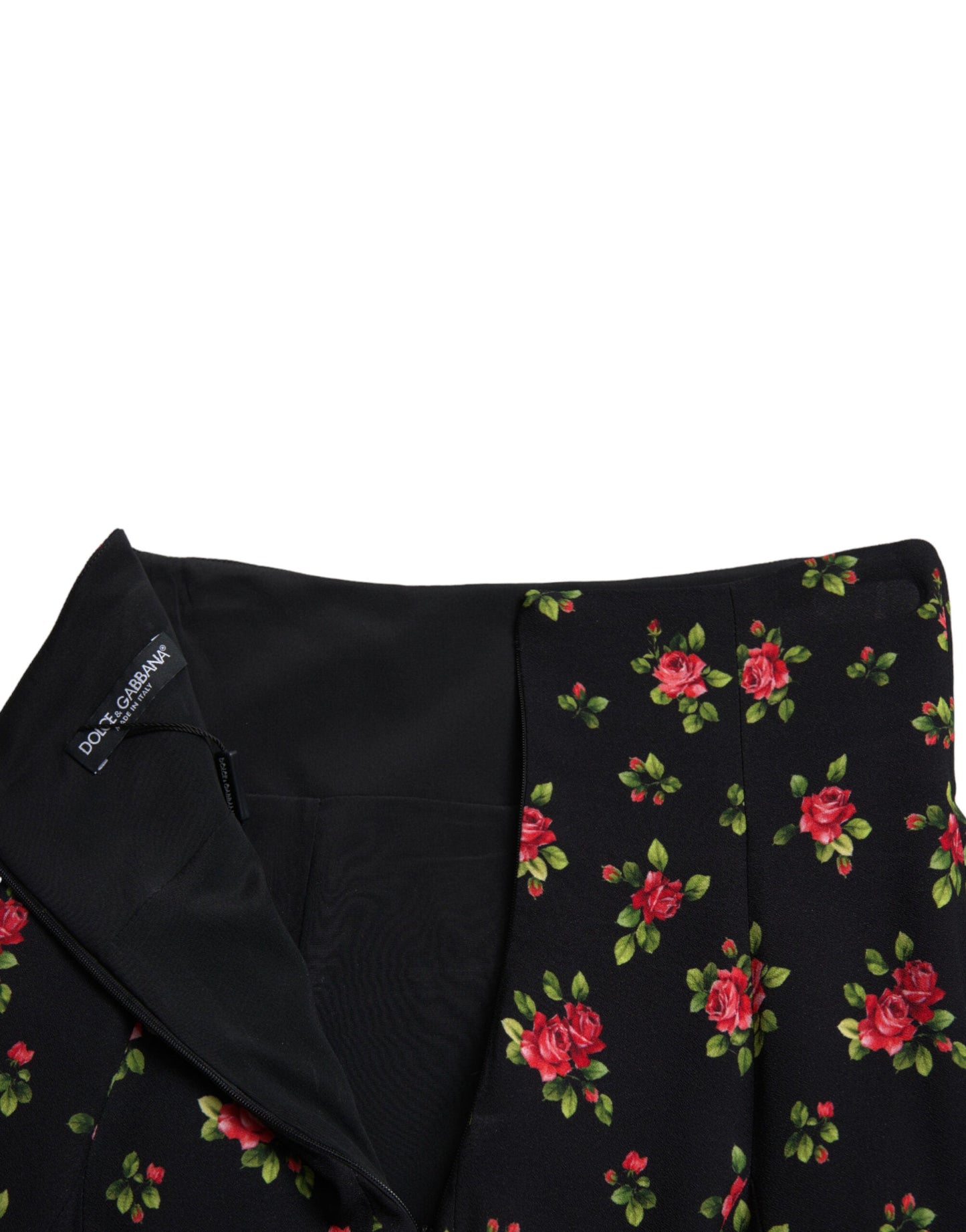 Dolce & Gabbana Floral A-Line Mini Skirt with High Waist - IT40|S