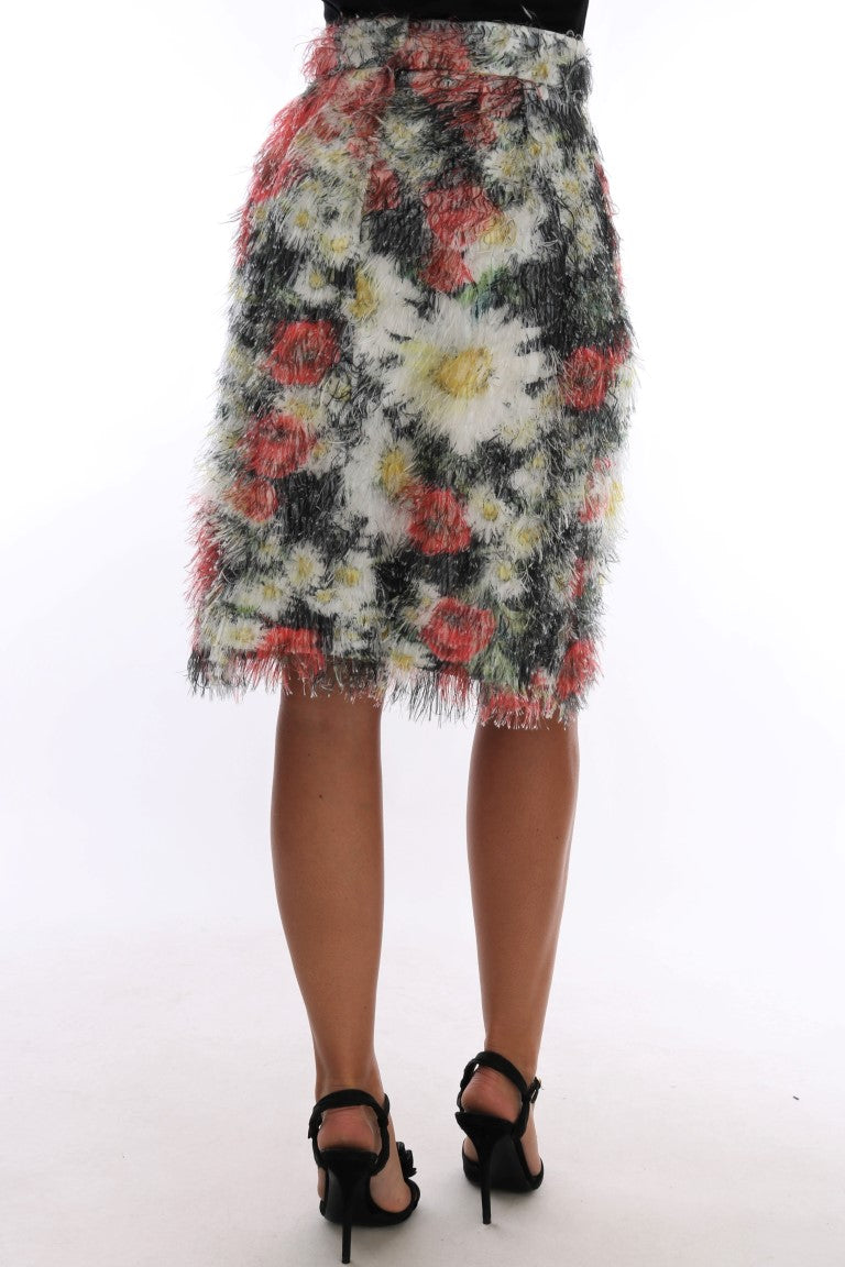 Dolce & Gabbana Floral Elegance Knee-Length Skirt - IT38|XS