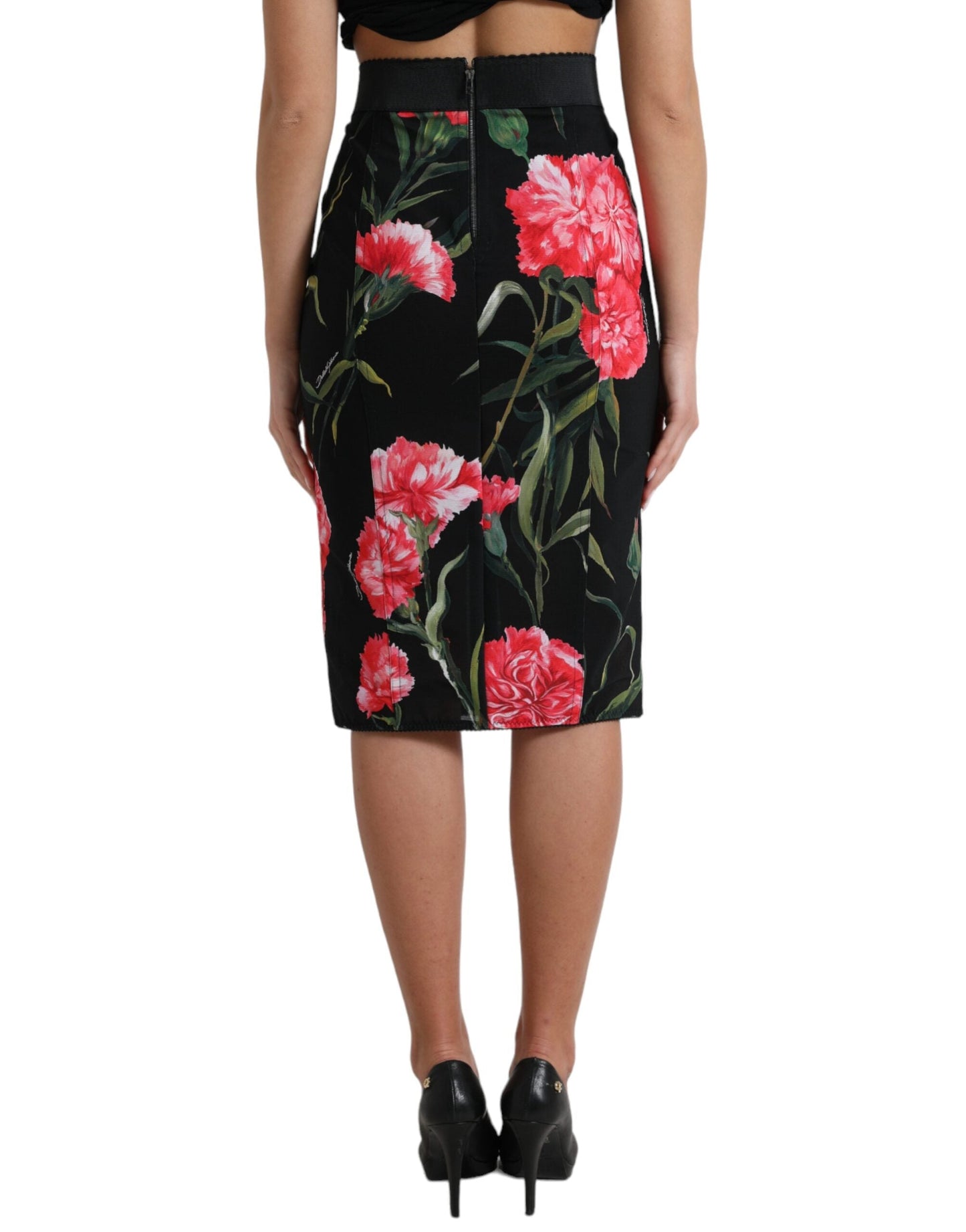 Dolce & Gabbana Floral High Waist Pencil Skirt - IT36|XXS