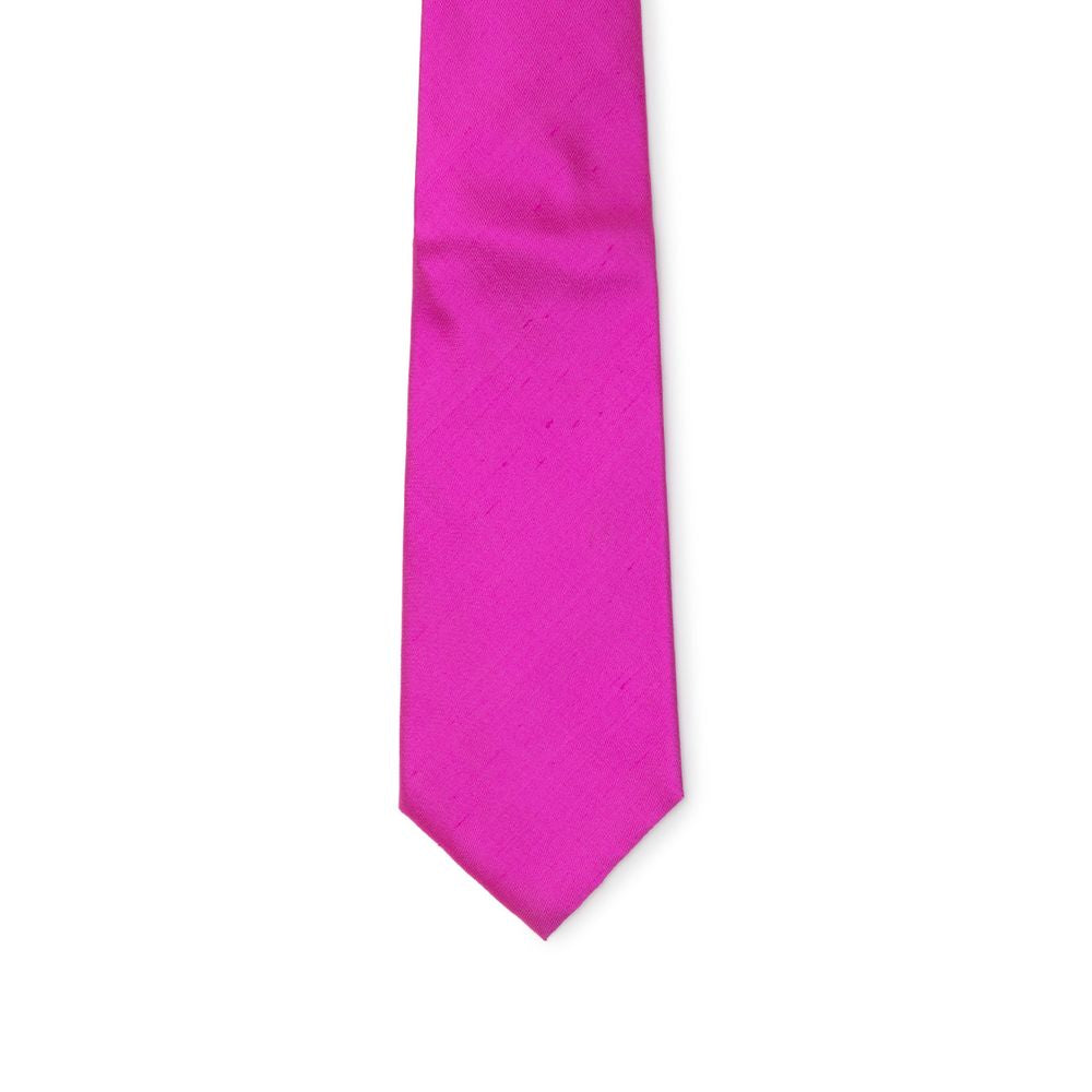 Dolce & Gabbana Fuchsia Silk Ties & Bowty - 12 cm