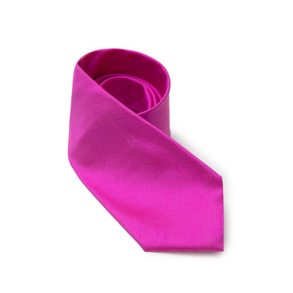 Dolce & Gabbana Fuchsia Silk Ties & Bowty - 12 cm