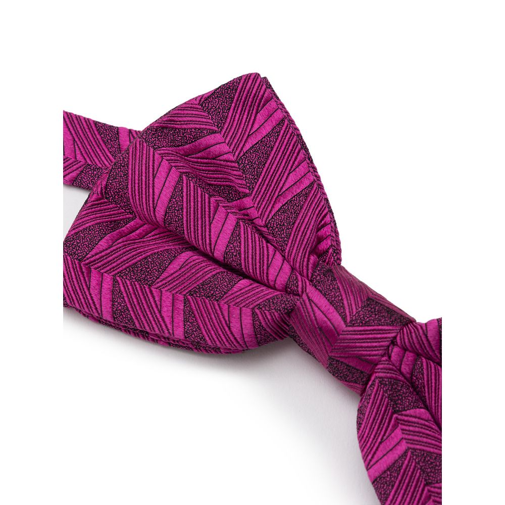 Dolce & Gabbana Fuchsia Silk Ties & Bowty - One Size