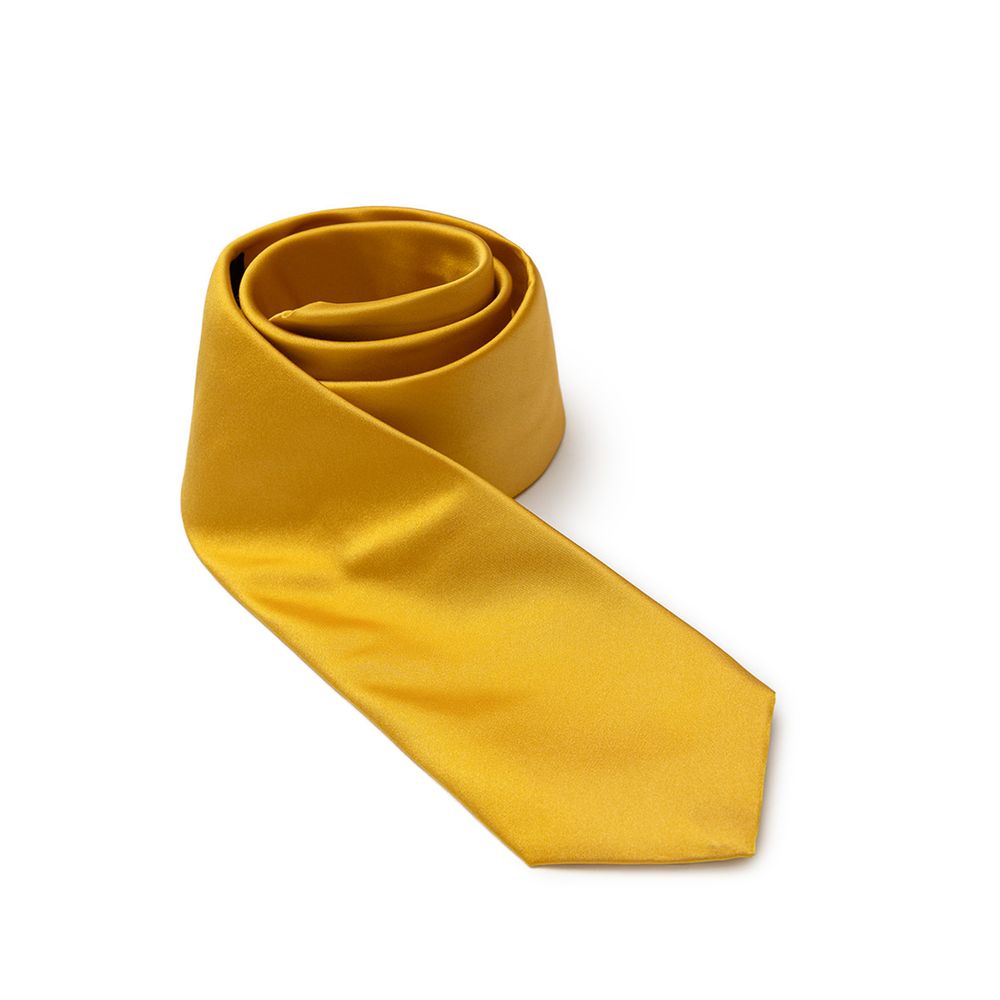 Dolce & Gabbana Gold Silk Ties & Bowty - 8 cm