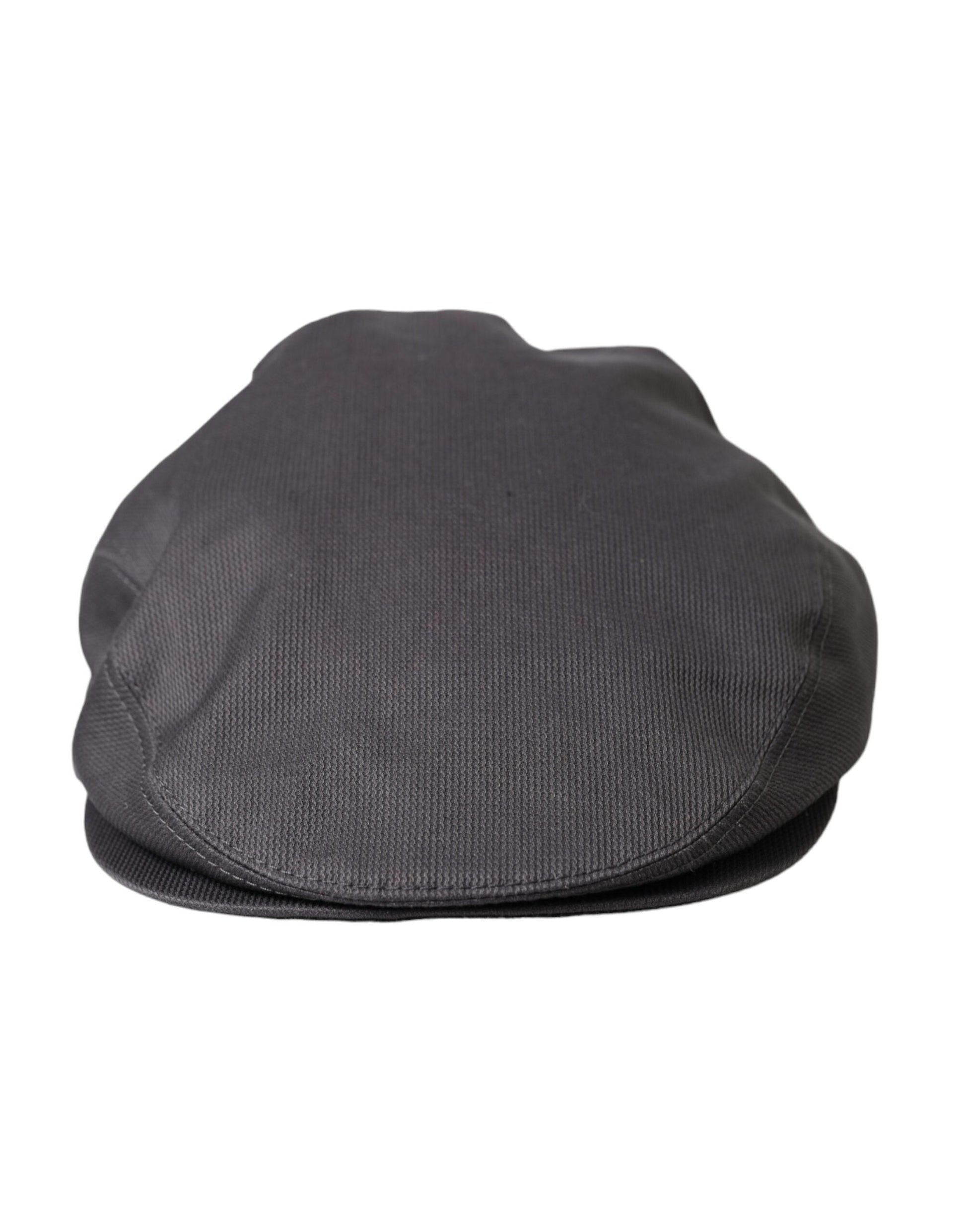 Dolce & Gabbana Gray Cotton Cloth Newsboy Hat Men - 58 cm|M