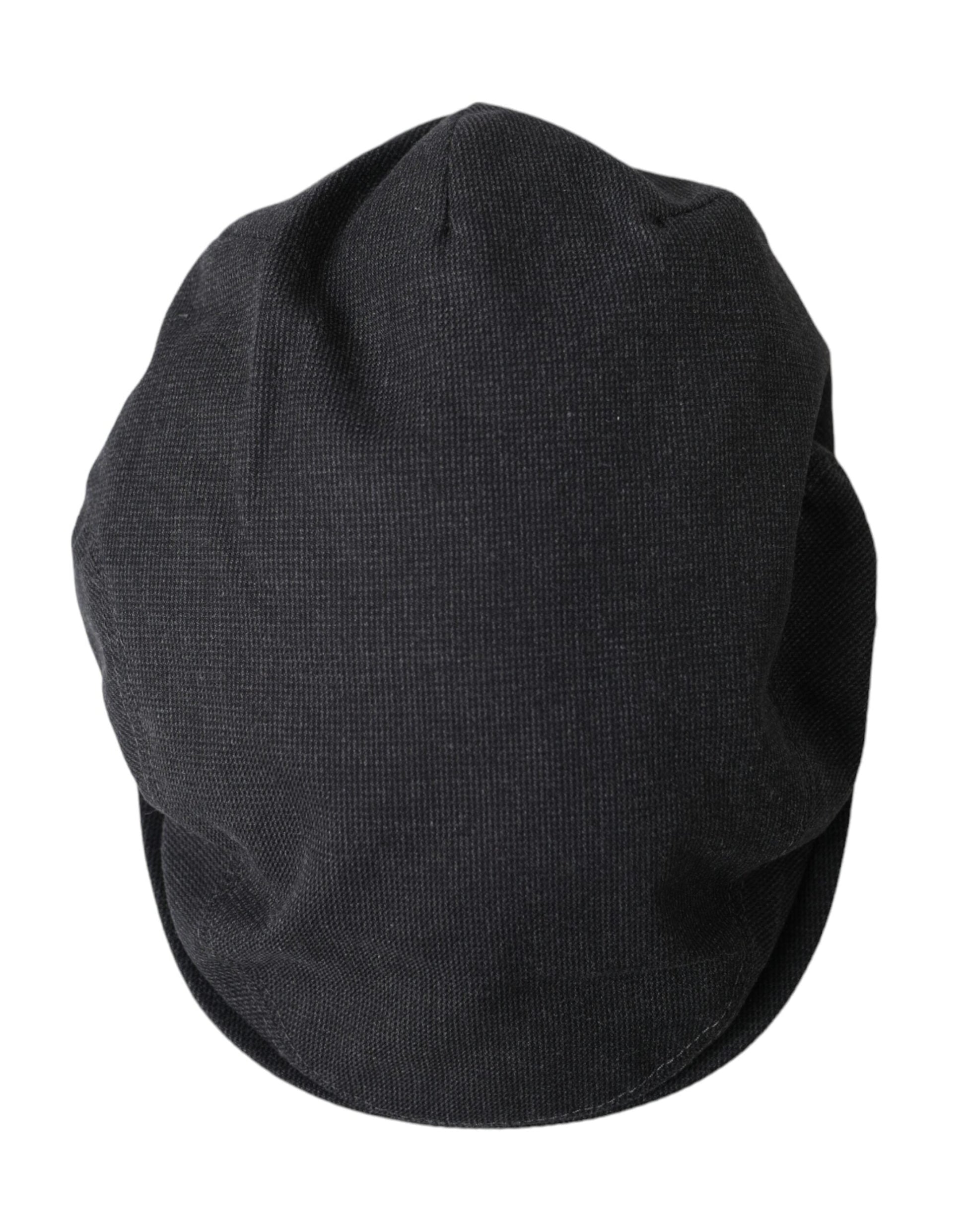 Dolce & Gabbana Gray Cotton Cloth Newsboy Hat Men - 58 cm|M