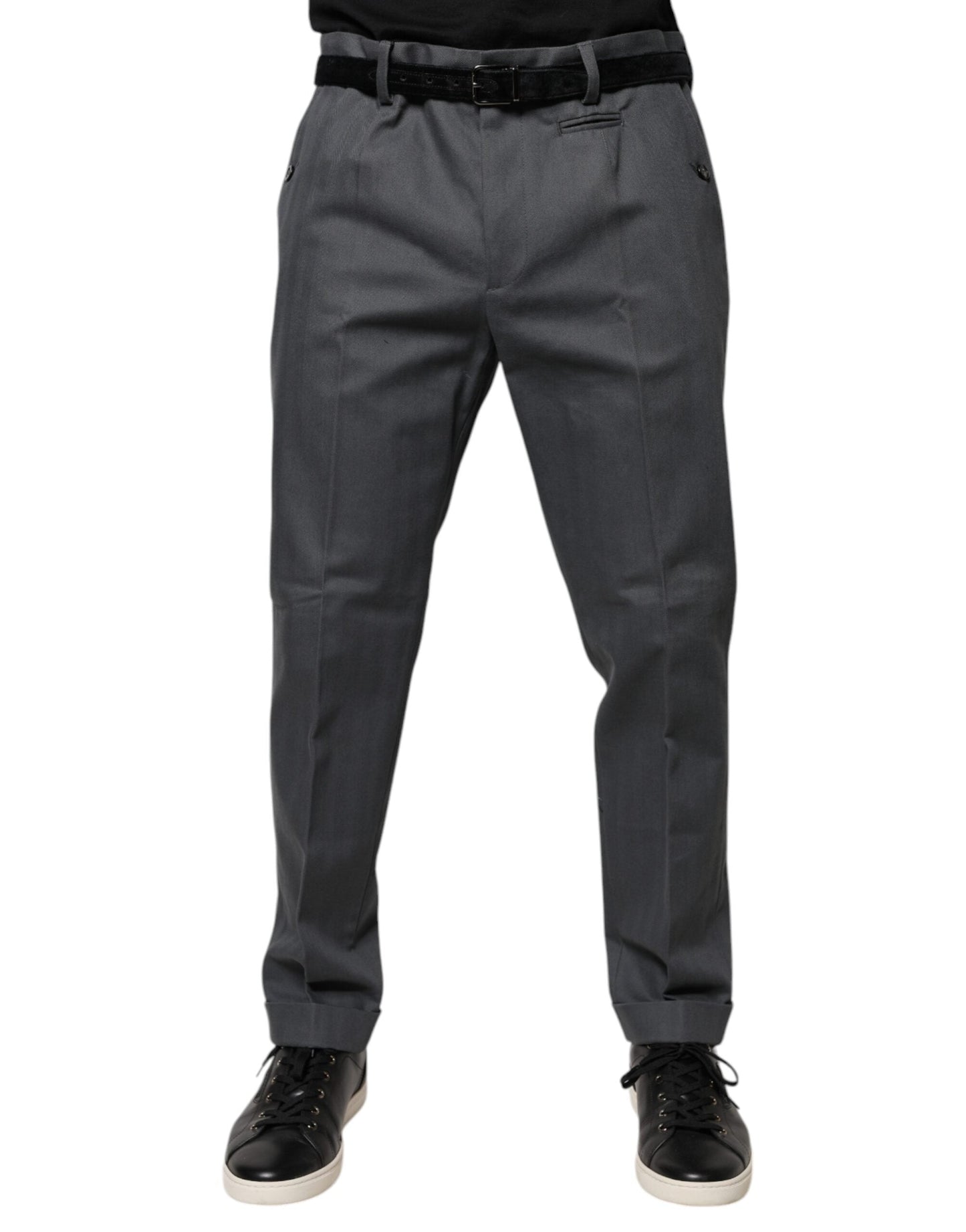 Dolce & Gabbana Gray Tapered Formal Dress Pants - IT52 | XL