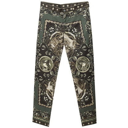 Dolce & Gabbana Green Cotton Jeans & Pant - IT44|L