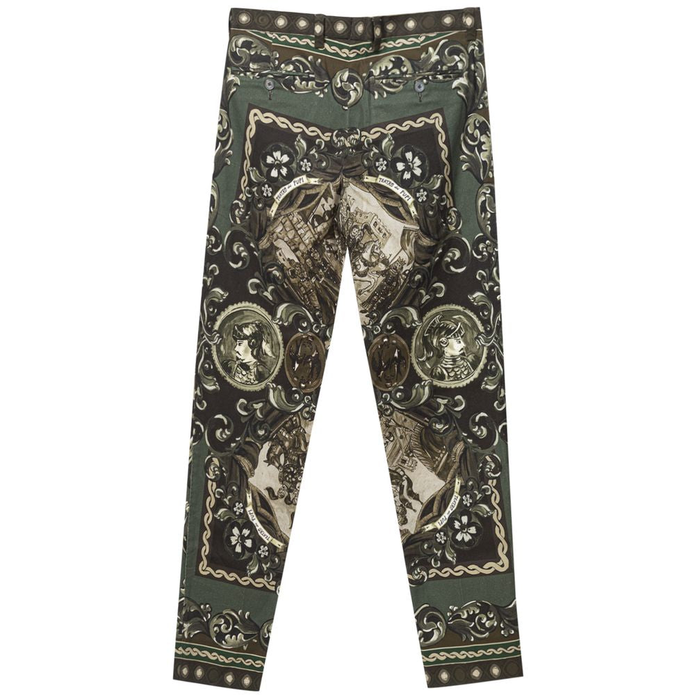 Dolce & Gabbana Green Cotton Jeans & Pant - IT44|L