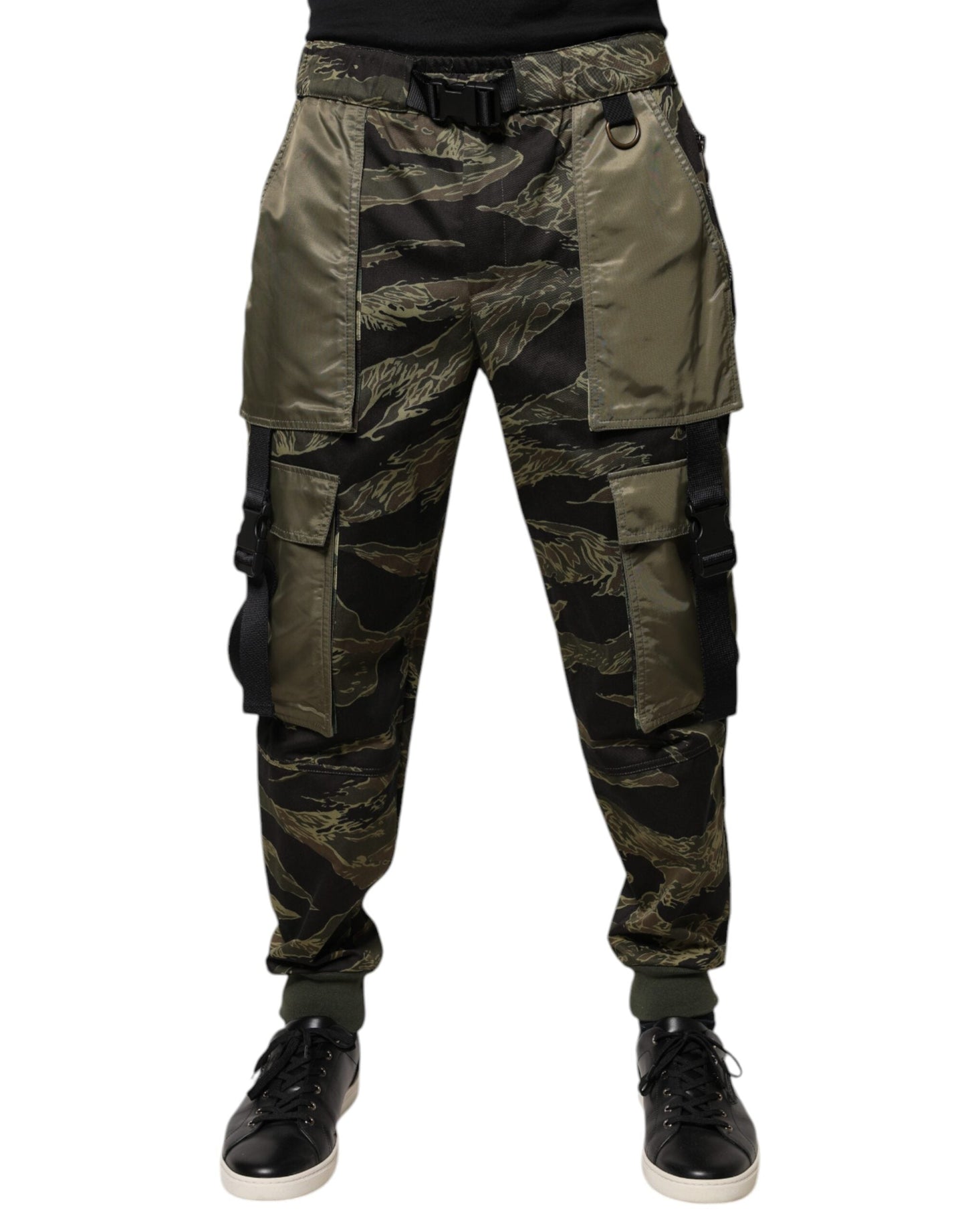 Dolce & Gabbana Green Cotton Jogger Cargo Pants - IT46 | S