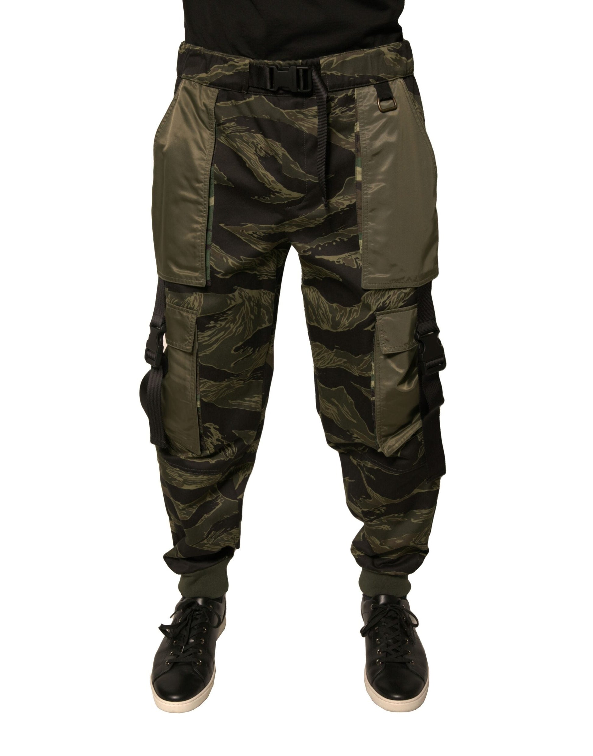 Dolce & Gabbana Green Cotton Jogger Cargo Pants - IT50 | L