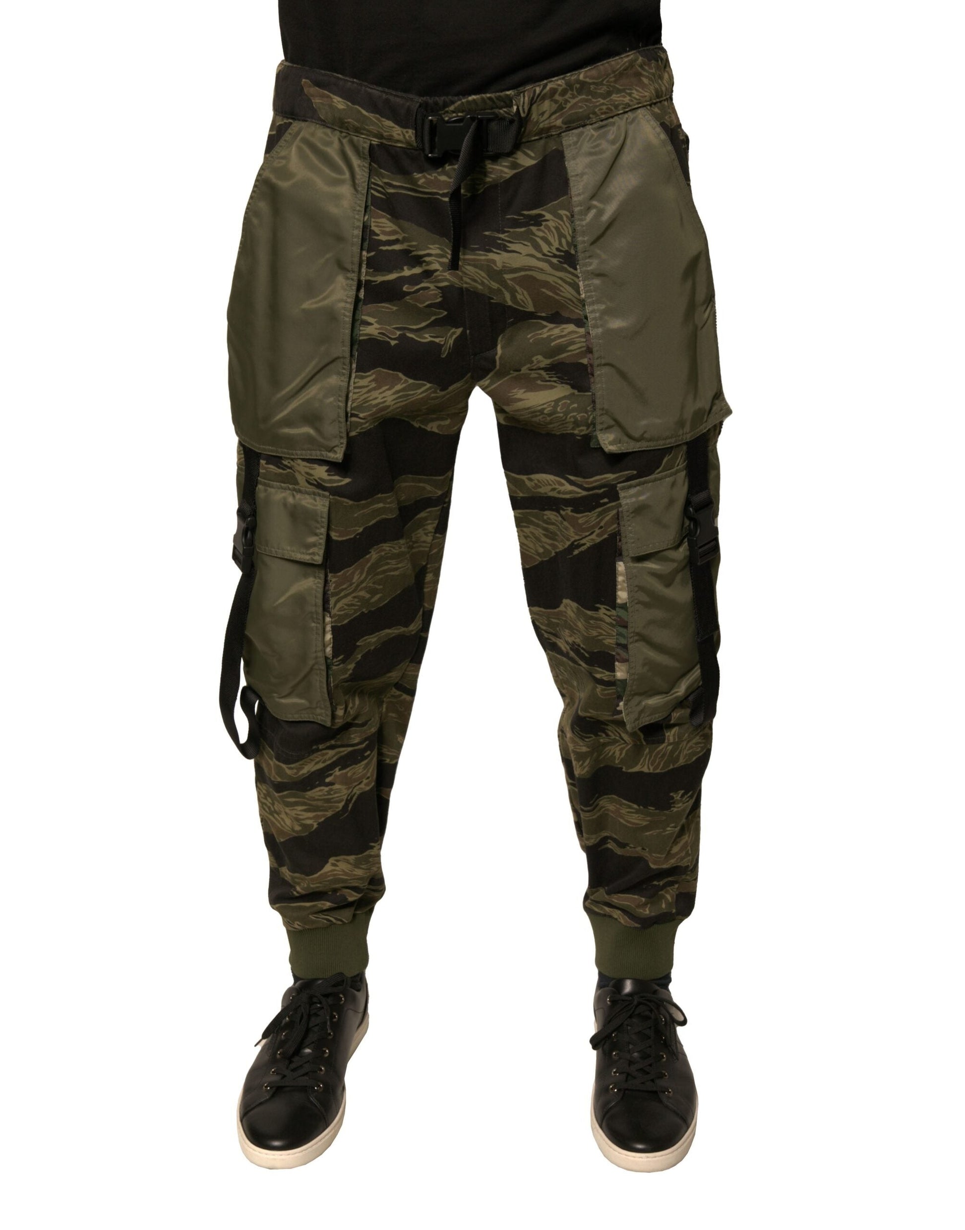 Dolce & Gabbana Green Cotton Jogger Cargo Pants - IT50 | L