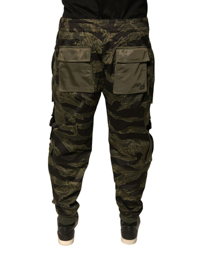 Dolce & Gabbana Green Cotton Jogger Cargo Pants - IT50 | L