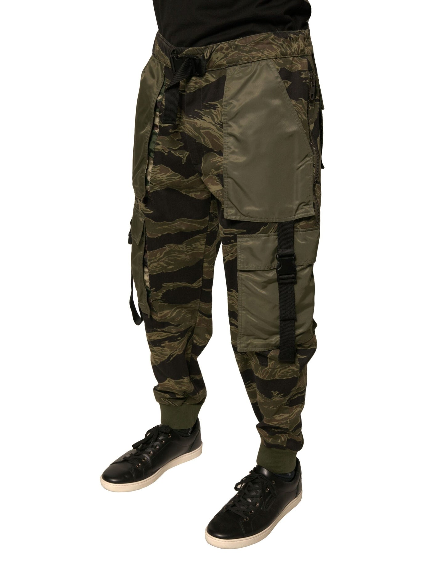 Dolce & Gabbana Green Cotton Jogger Cargo Pants - IT50 | L