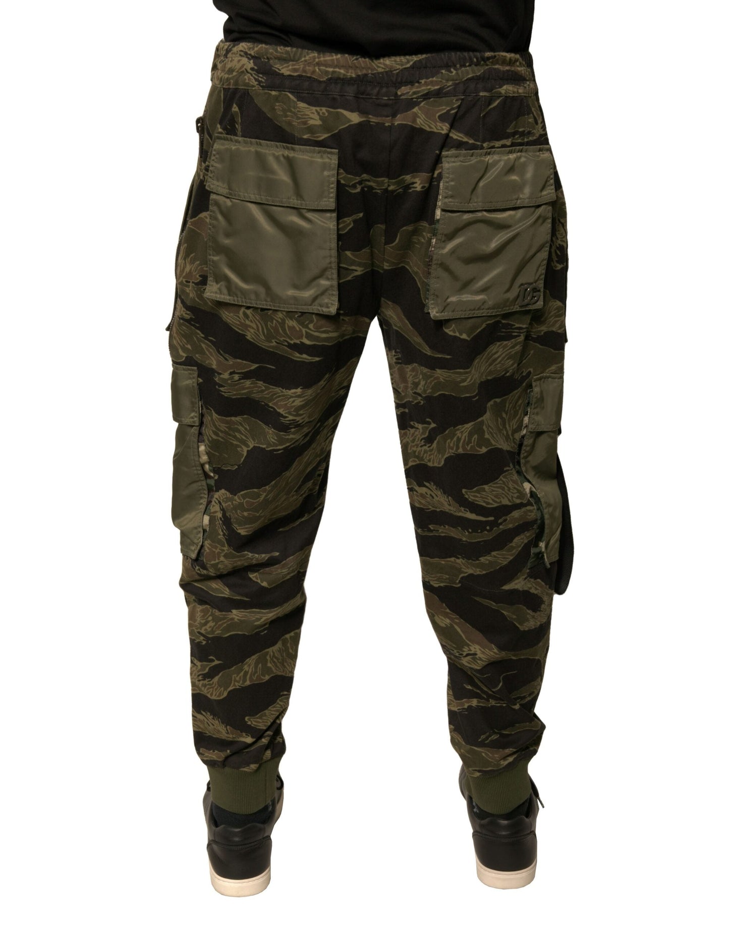 Dolce & Gabbana Green Cotton Jogger Cargo Pants - IT50 | L