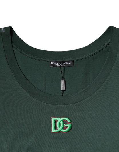 Dolce & Gabbana Green DG Sleeveless Round Neck Tank T-shirt - IT52 | XL