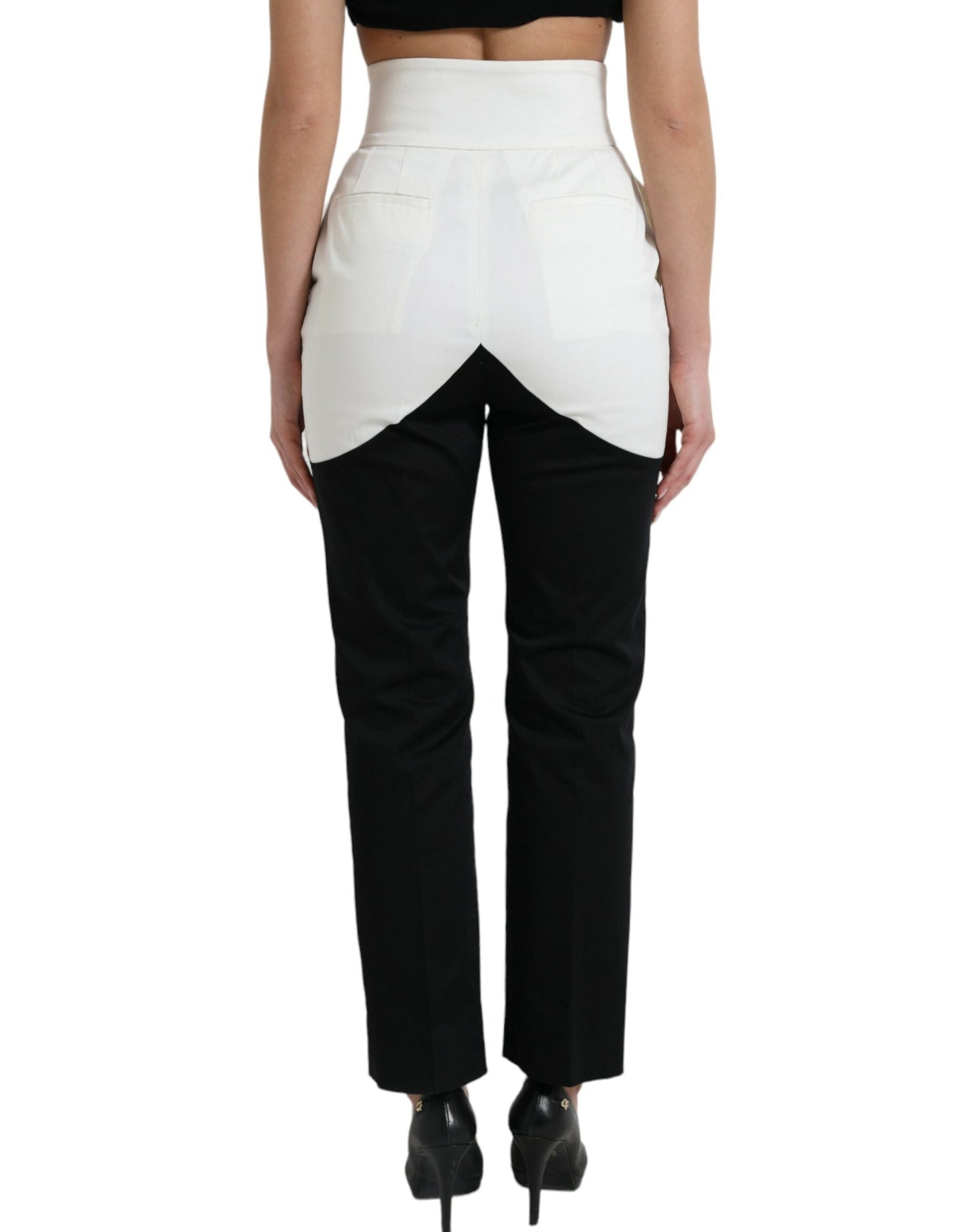 Dolce & Gabbana High Waist Tapered Chic Pants - IT40|S