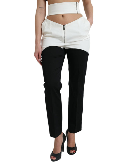 Dolce & Gabbana High Waist Tapered Chic Pants - IT40|S