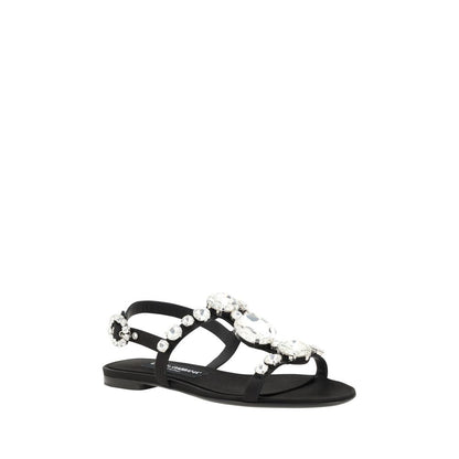 Dolce & Gabbana Jeweled Sandals - EU38/US8