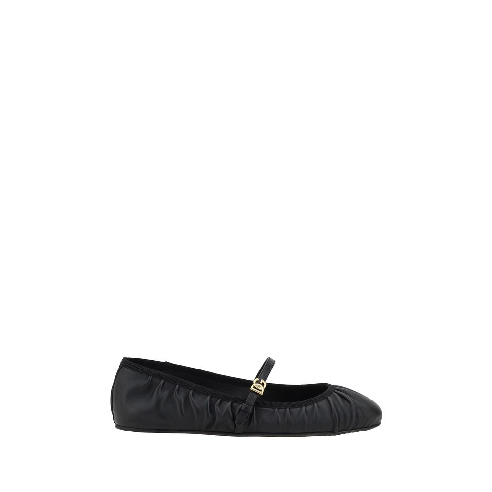 Dolce & Gabbana Leather Ballerinas - EU36/US6