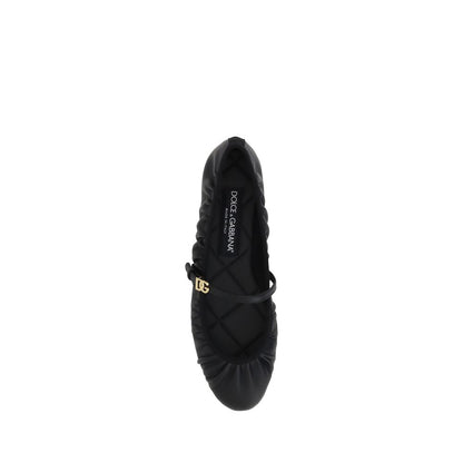 Dolce & Gabbana Leather Ballerinas - EU36/US6