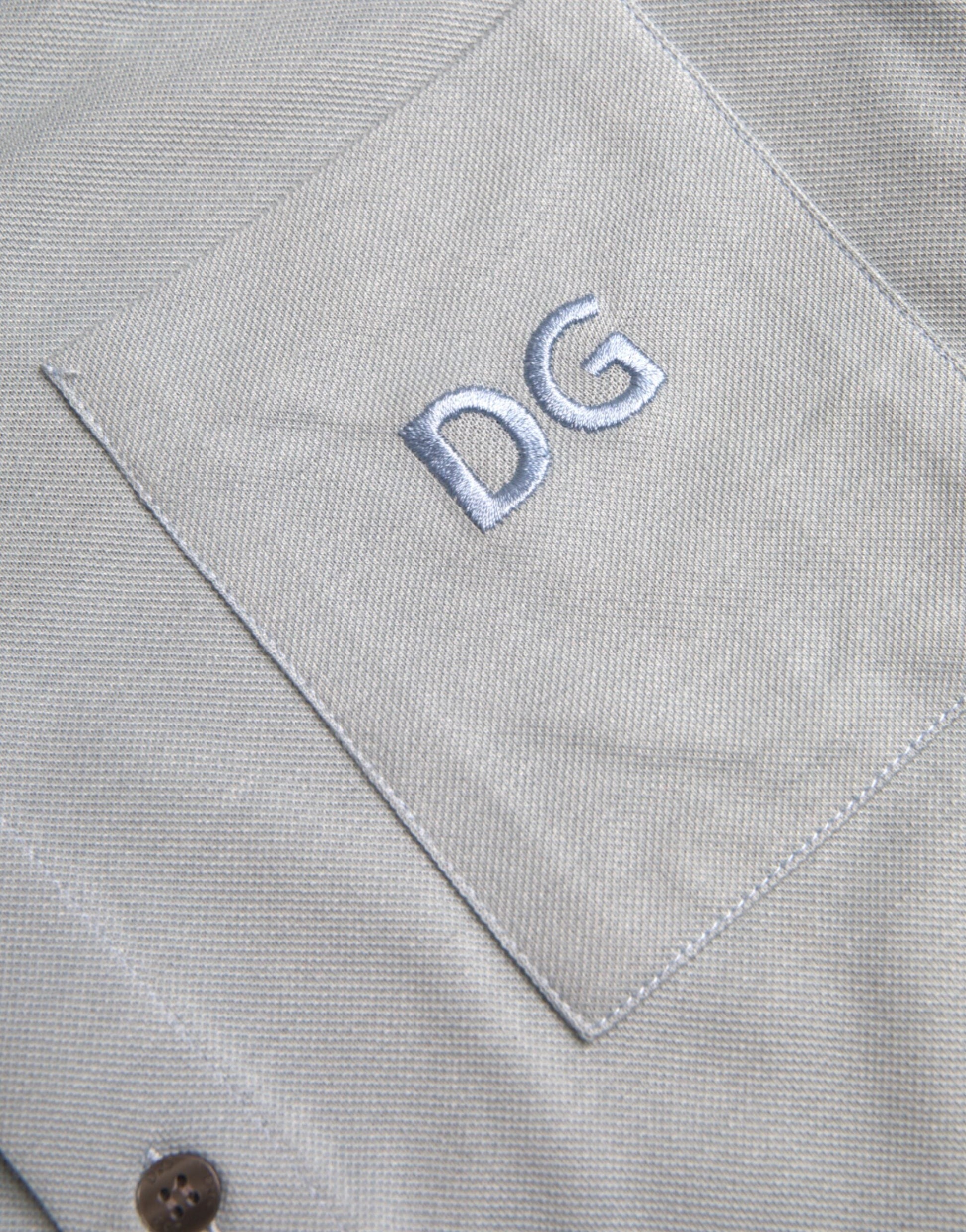 Dolce & Gabbana Light Blue Logo Cotton Collared Polo T-shirt - IT44 | XS