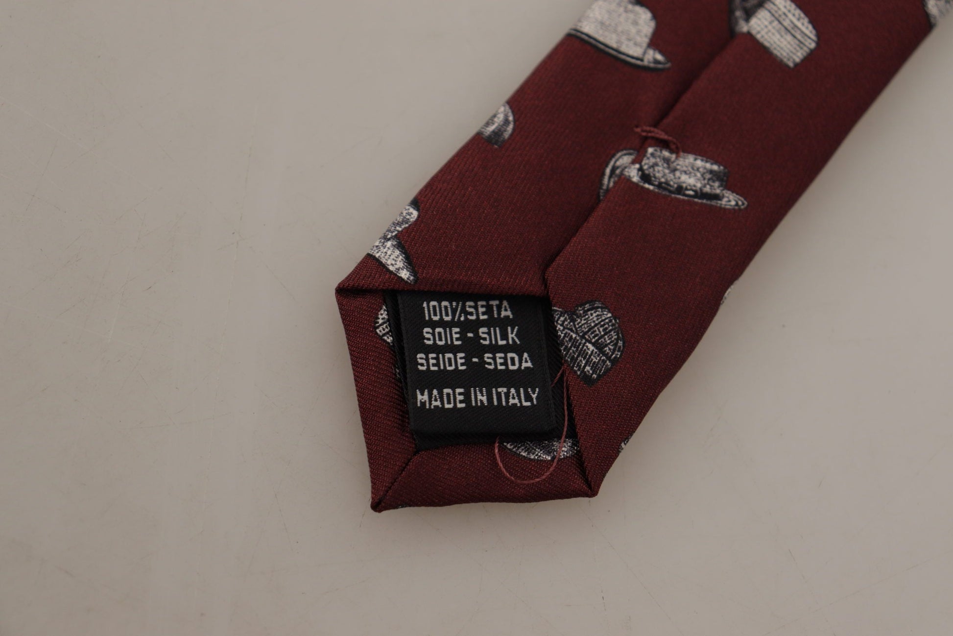 Dolce & Gabbana Maroon Elegance Silk Tie