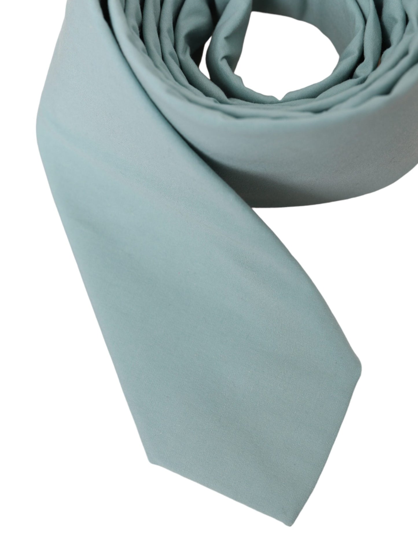 Dolce & Gabbana Mint Green Cotton Adjustable Tie