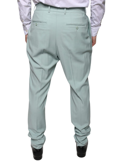 Dolce & Gabbana Mint Green Cotton Dress Pants - IT48 | M