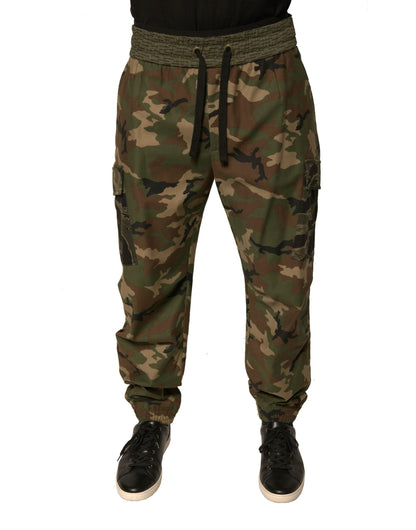 Dolce & Gabbana Multicolor Camouflage Cargo Sweatpants Pants - IT50 | L