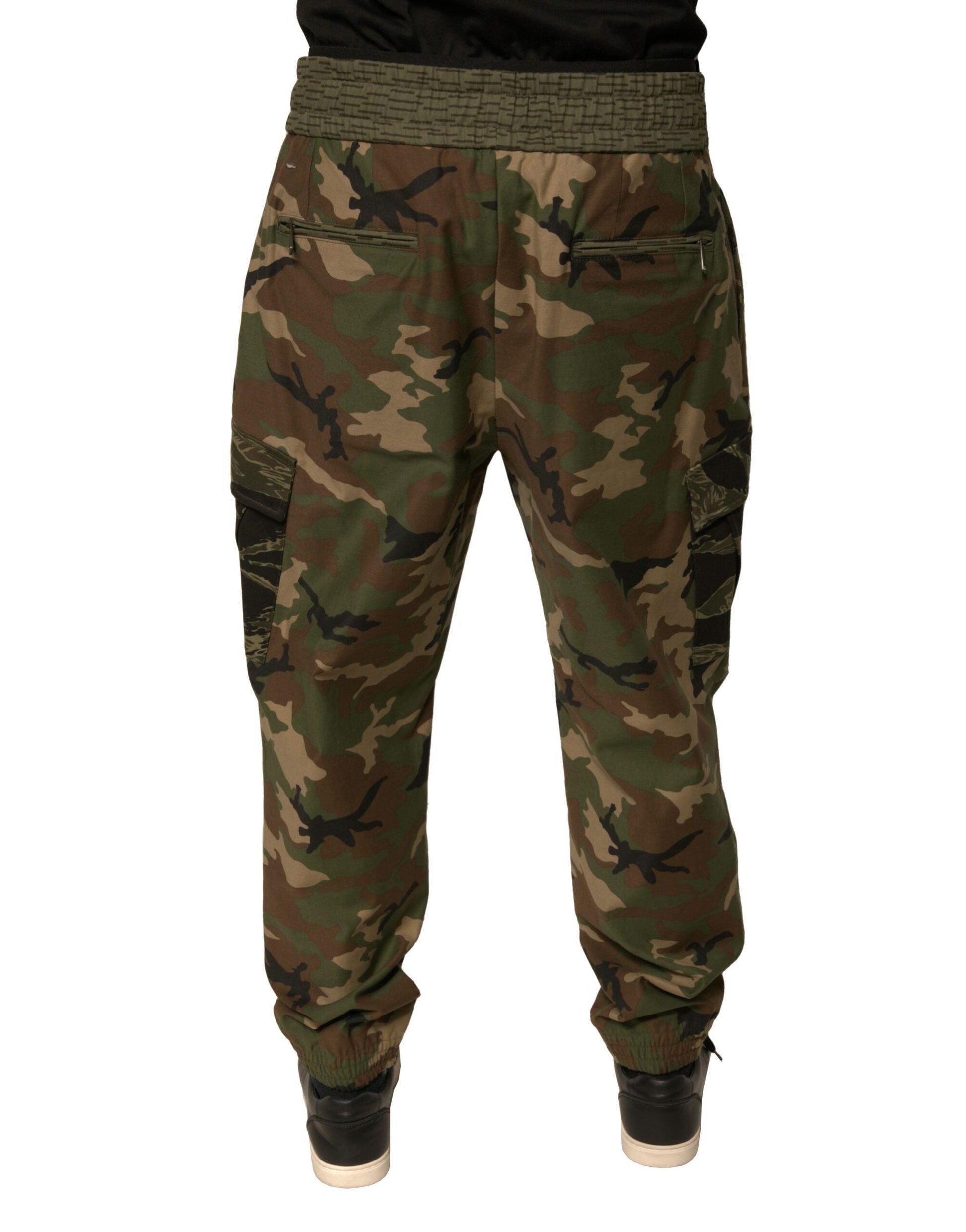 Dolce & Gabbana Multicolor Camouflage Cargo Sweatpants Pants - IT50 | L