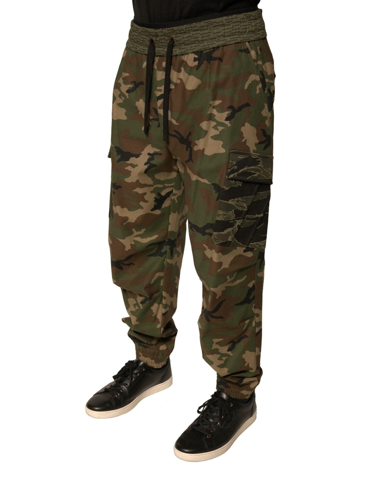 Dolce & Gabbana Multicolor Camouflage Cargo Sweatpants Pants - IT50 | L