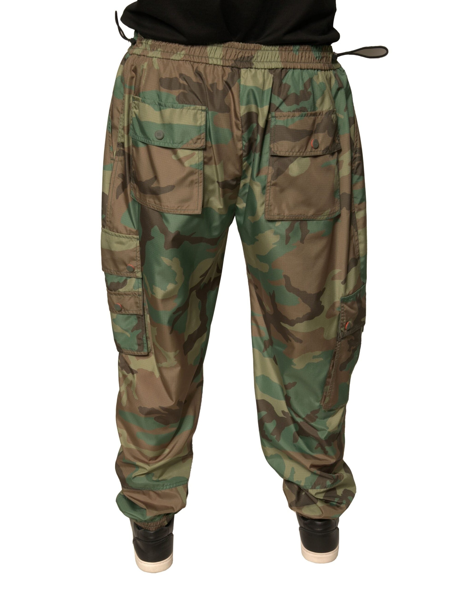 Dolce & Gabbana Multicolor Camouflage Cargo Sweatpants Pants - IT56 | XXL