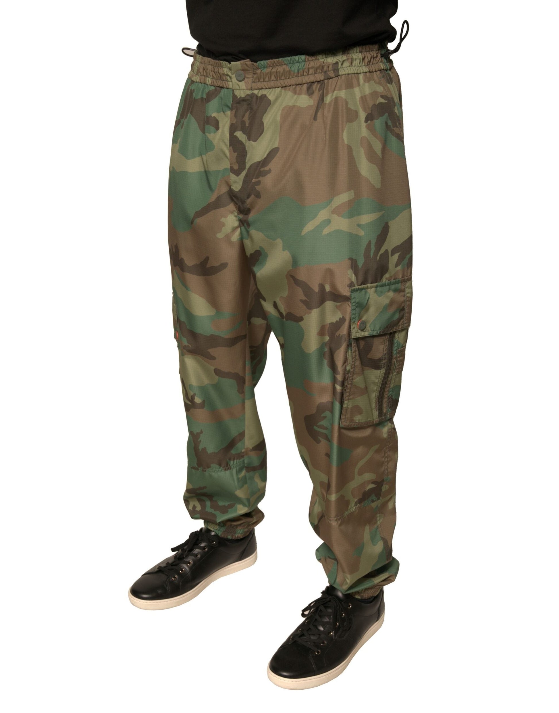 Dolce & Gabbana Multicolor Camouflage Cargo Sweatpants Pants - IT56 | XXL