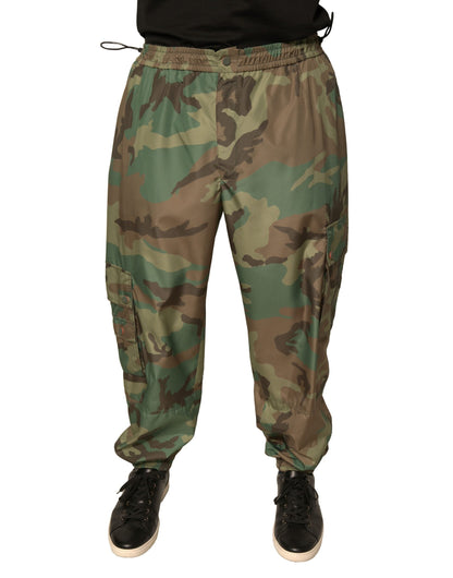 Dolce & Gabbana Multicolor Camouflage Cargo Sweatpants Pants - IT56 | XXL