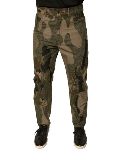 Dolce & Gabbana Multicolor Camouflage Cotton Pants - IT48 | M