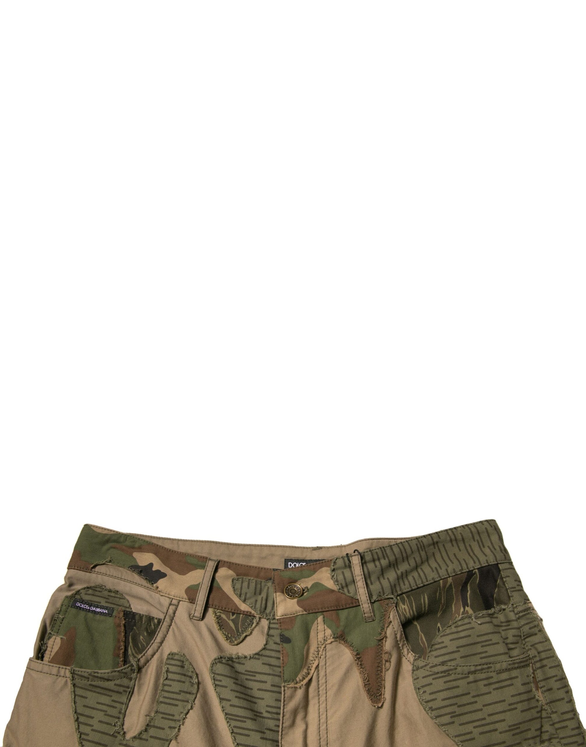 Dolce & Gabbana Multicolor Camouflage Cotton Pants - IT48 | M