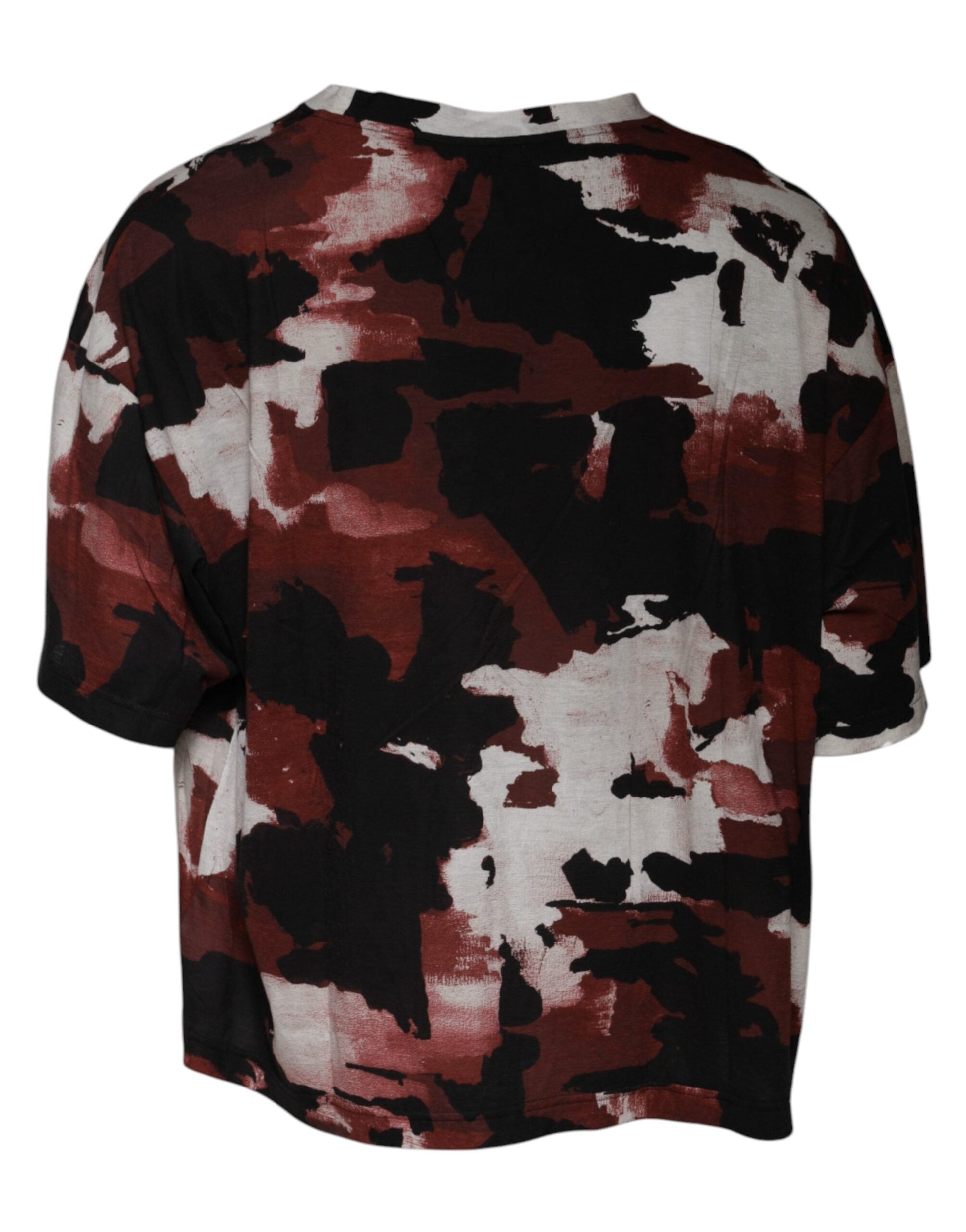 Dolce & Gabbana Multicolor Camouflage Crew Neck T-shirt - IT56 | XXL