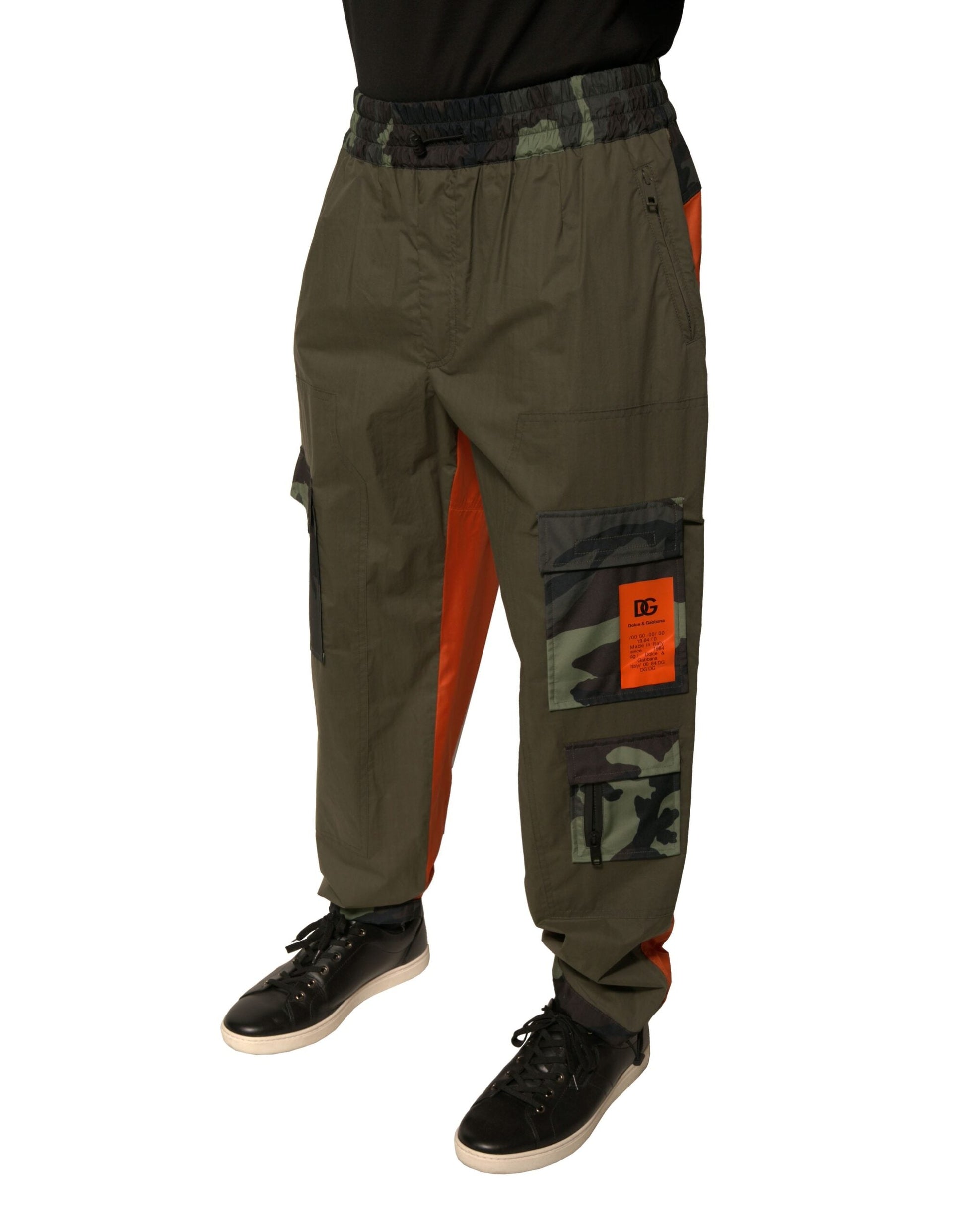 Dolce & Gabbana Multicolor Camouflage Jogger Cargo Pants - IT48 | M