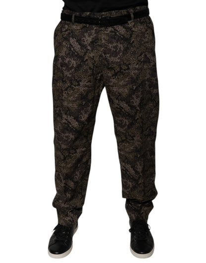 Dolce & Gabbana Multicolor Camouflage Men Dress Pants - IT54 | XL