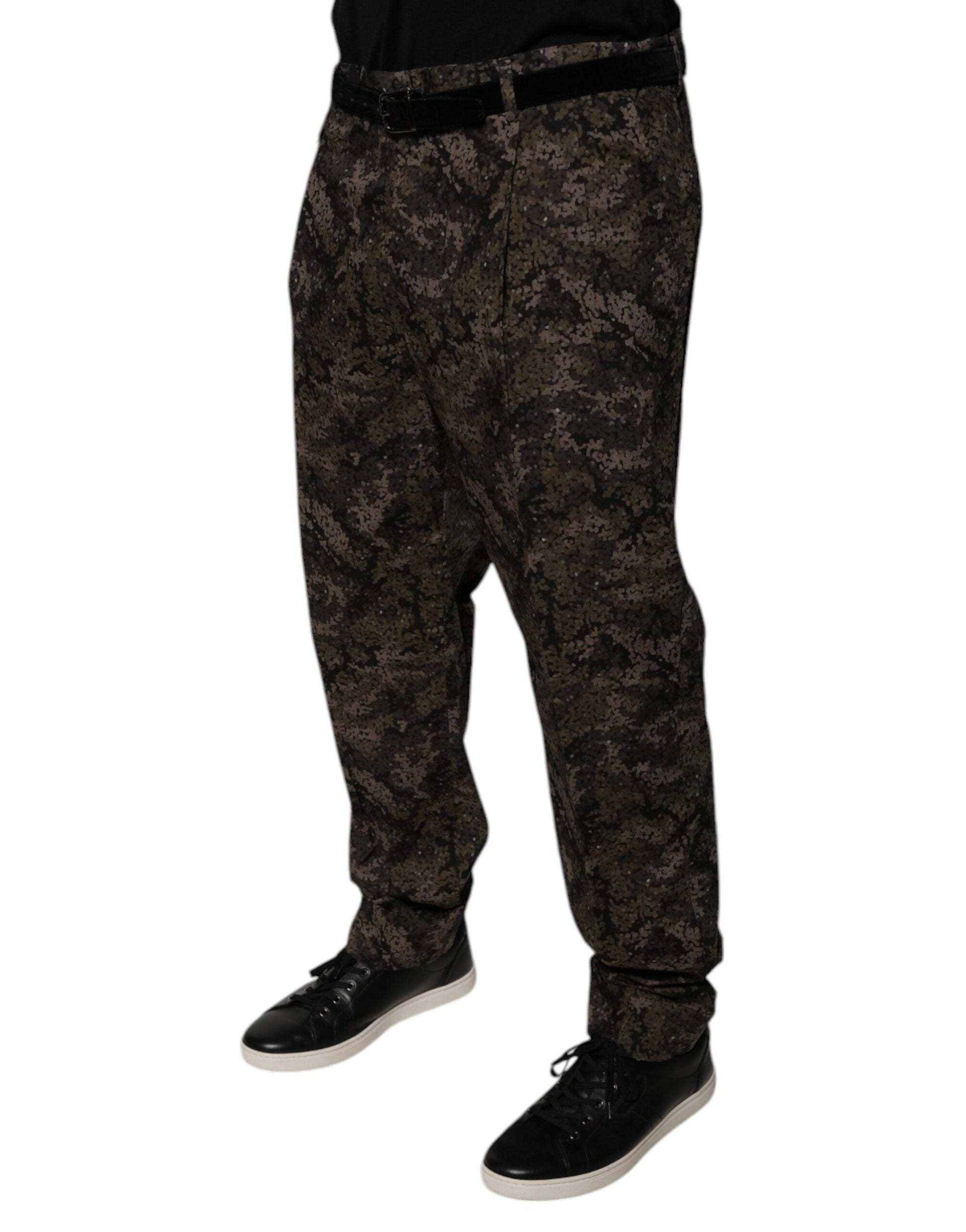 Dolce & Gabbana Multicolor Camouflage Men Dress Pants - IT54 | XL