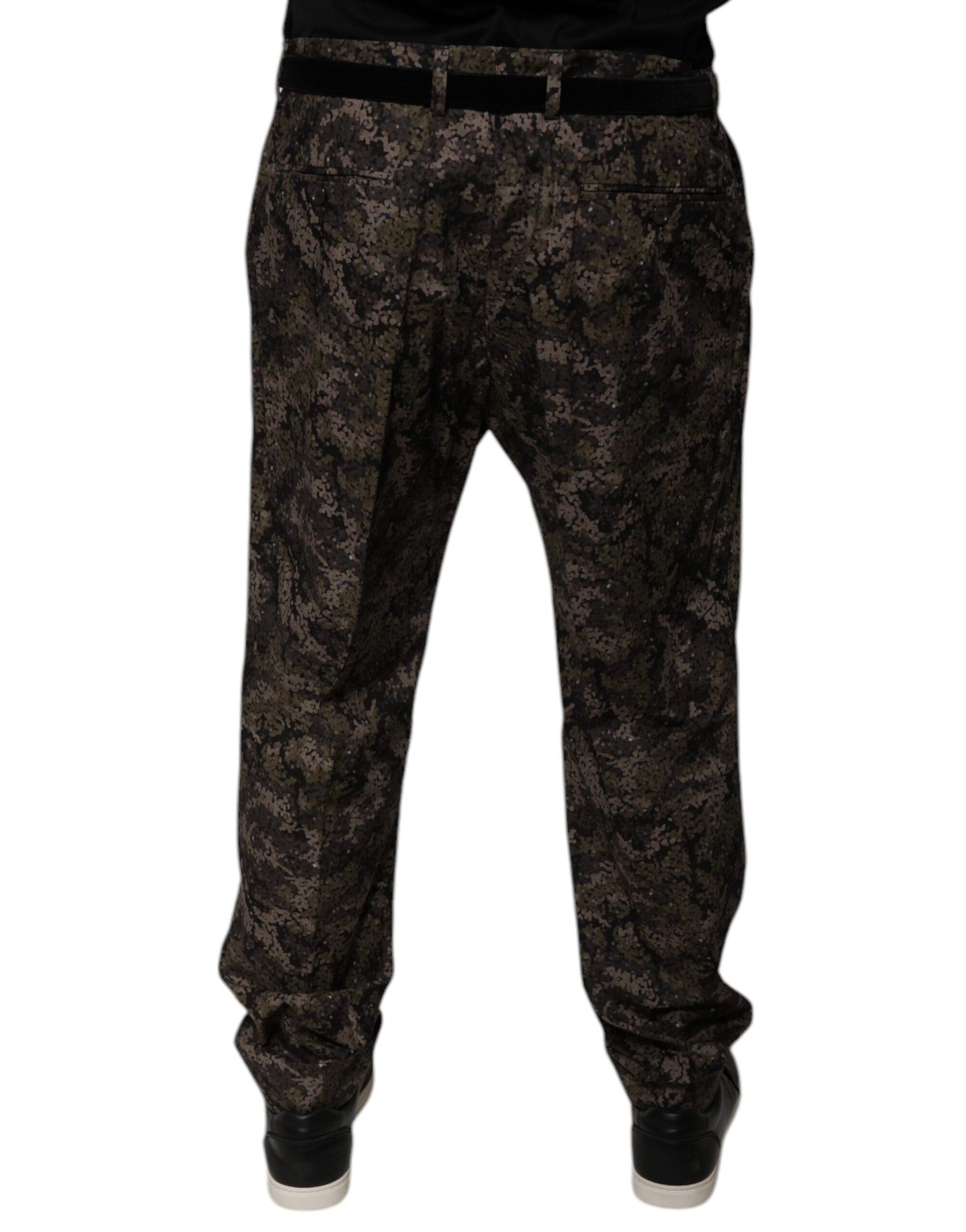 Dolce & Gabbana Multicolor Camouflage Men Dress Pants - IT54 | XL